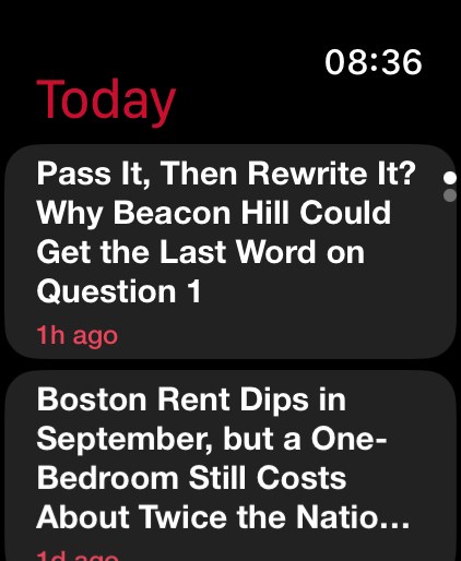 Boston Made on Apple Watch