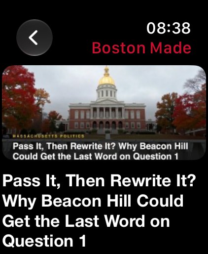 Boston Made on Apple Watch